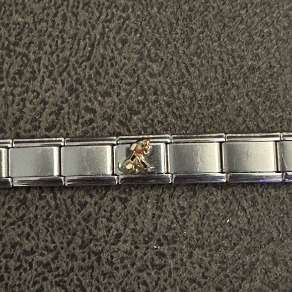 Women’s Italian Silver link charm bracelet - Picture 4 of 12